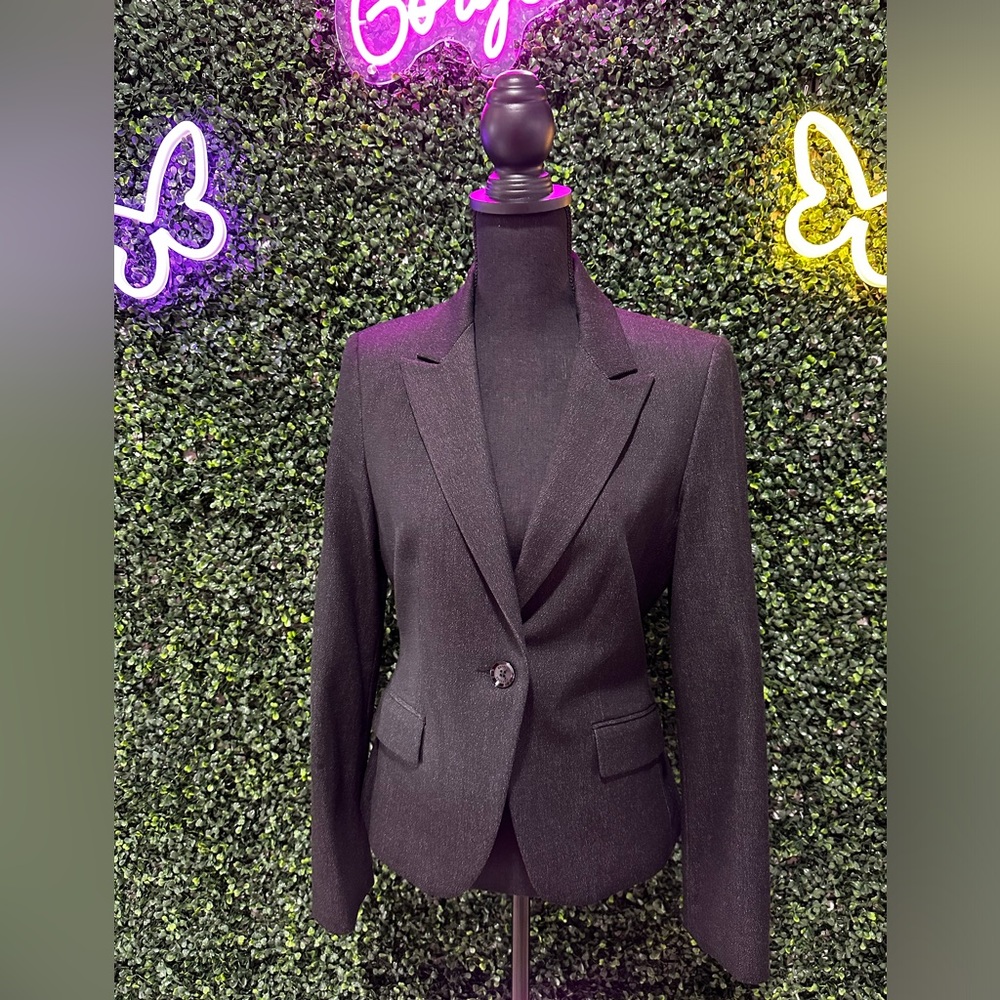 Express Design Studio Black & Gray Blazer Size 8